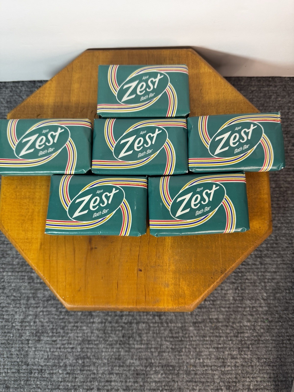 Lot of 6 Zest Aqua Bath Bar Soup 1.48 oz Each-Made in Canada-Loews Cabana Bay Ex