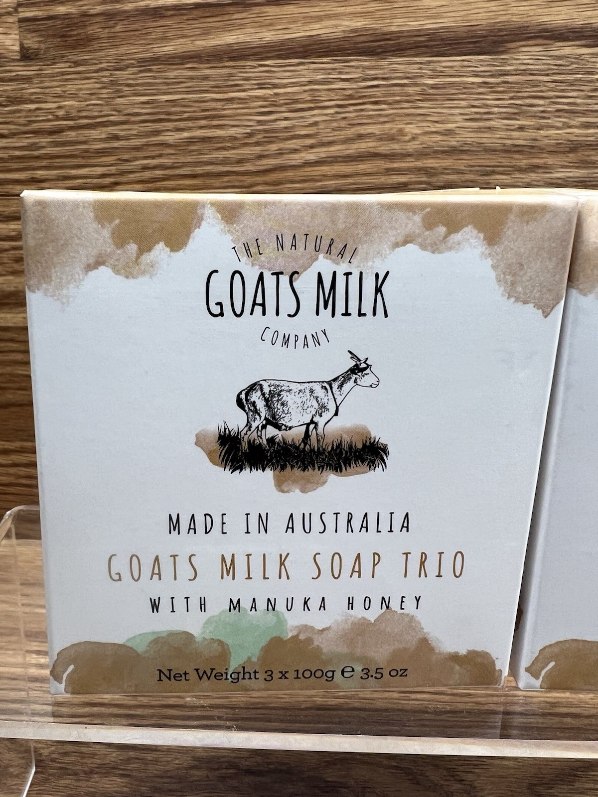 6 Pk The Natural Goats Milk Company Bar Soap Trio MANUKA HONEY Made in Australia