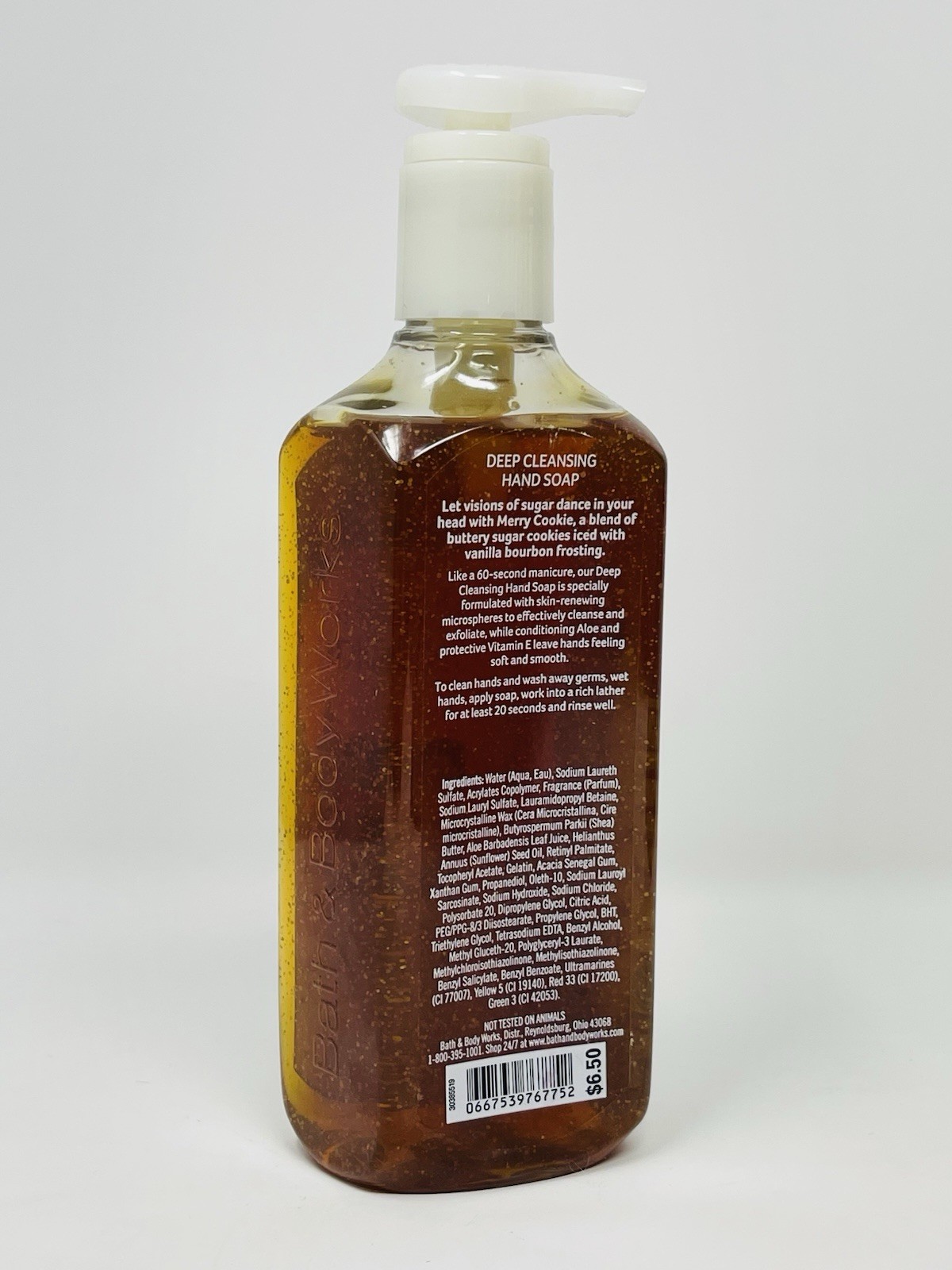 BATH & BODY WORKS Merry Cookie DEEP CLEANSING HAND SOAP 8oz /236 ml