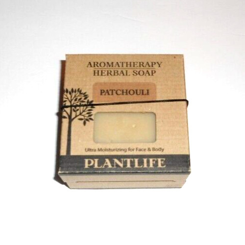 Plantlife PATCHOULI Aromatherapy Herbal Soap 4 oz 100% Vegan 2-Pack