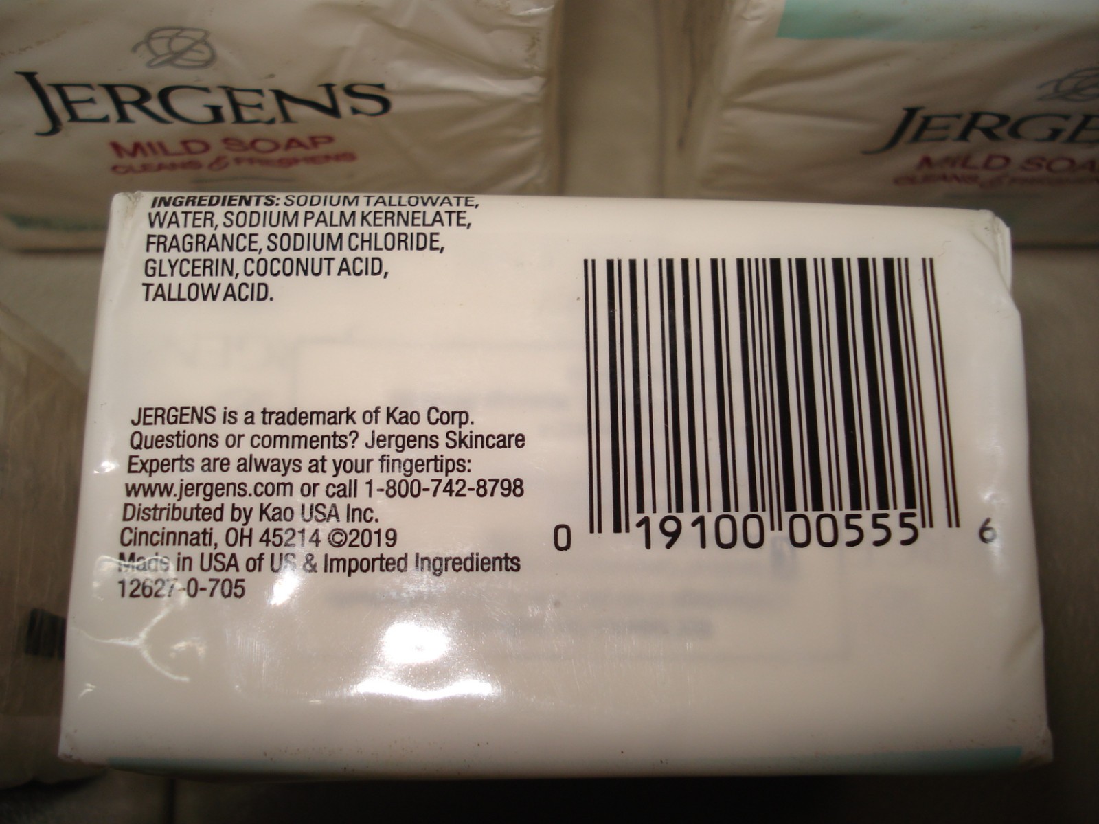 Jergens Mild Bar Soap Tallow Base – 5 Packages of 3 Bars 3oz each, 15 Total Bars