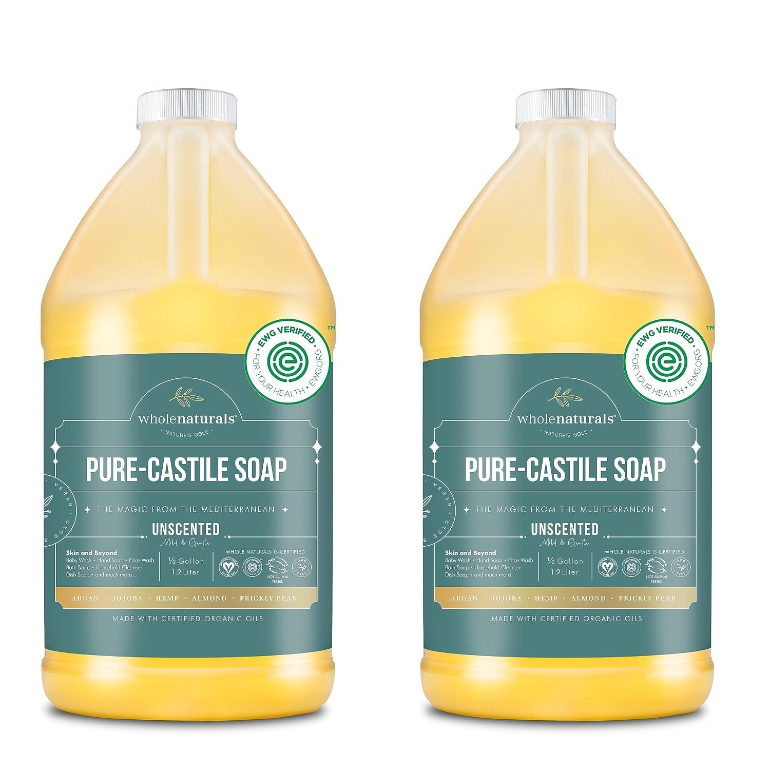 Pure Castile Soap – Non-GMO x2