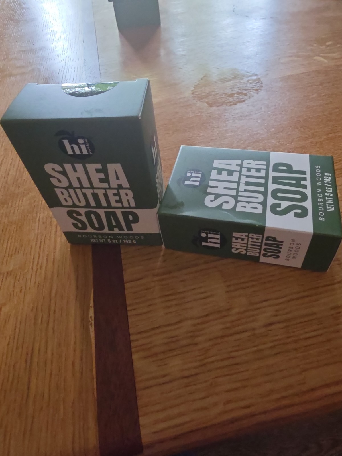 HI Shea Butter Soap Bourbon Woods 2 Pack 5 Ounces New Sealed