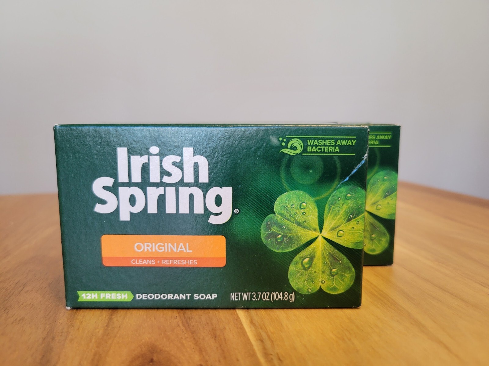 NOS 2x New Irish Spring Original Scent Men’s 3.7 oz. Bar Deodorant Soap