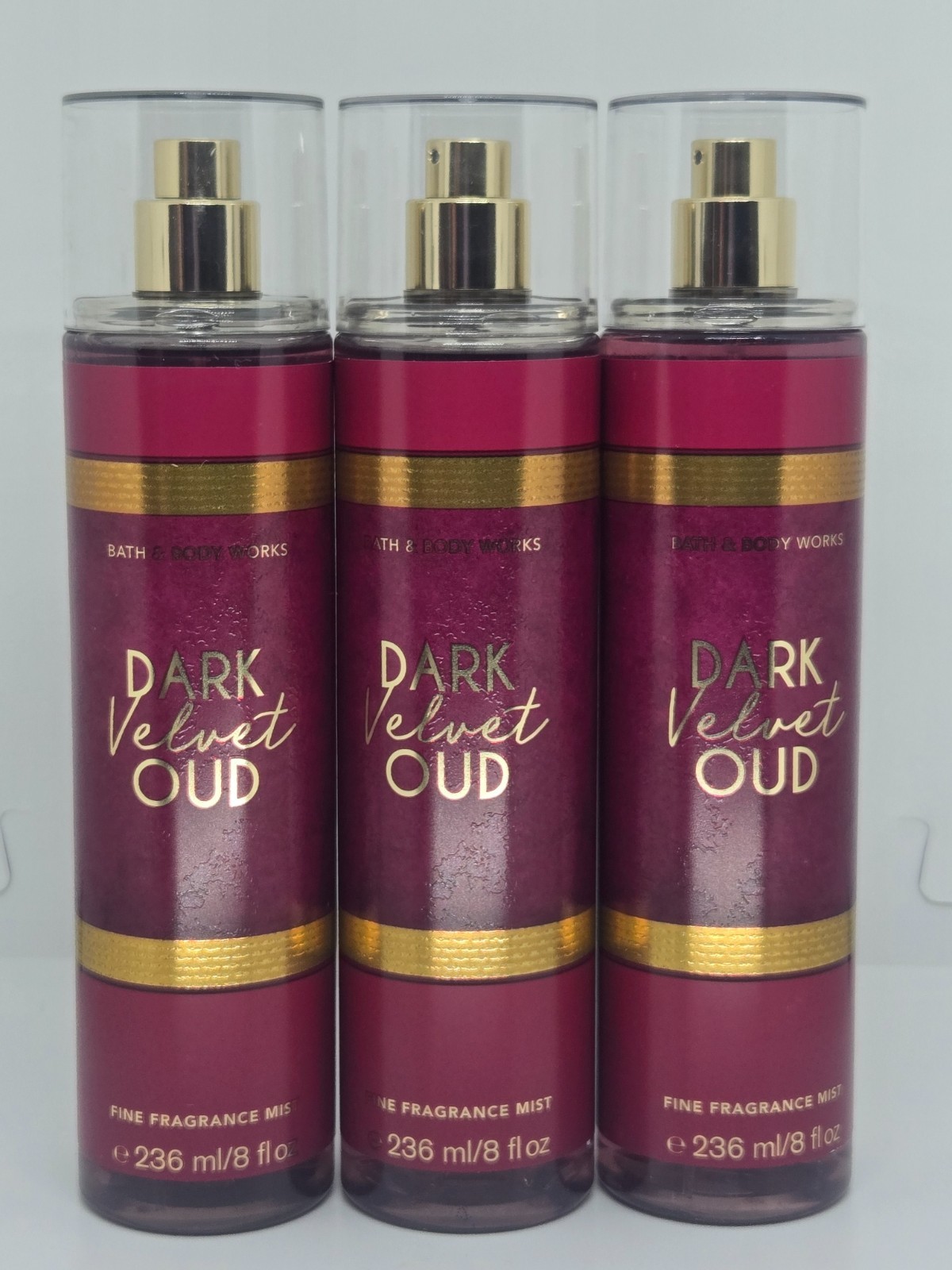 Bath Body Works Dark Velvet Oud Fine Fragrance Mist x3