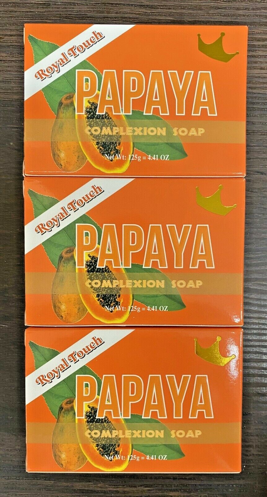 Royal Touch Papaya Complexion Soap { PACK OF 3 } 125g EACH FREE SHIPPING