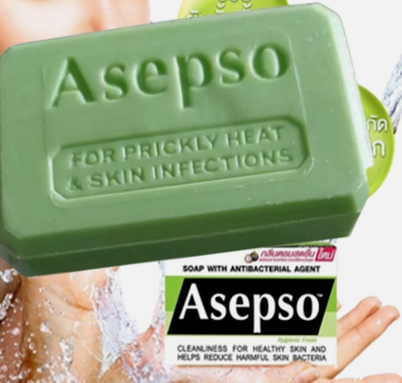 Soap Asepso Hygienic Fresh Bar Agent Antibacterial 80g Skin Healthy Body Wash x4