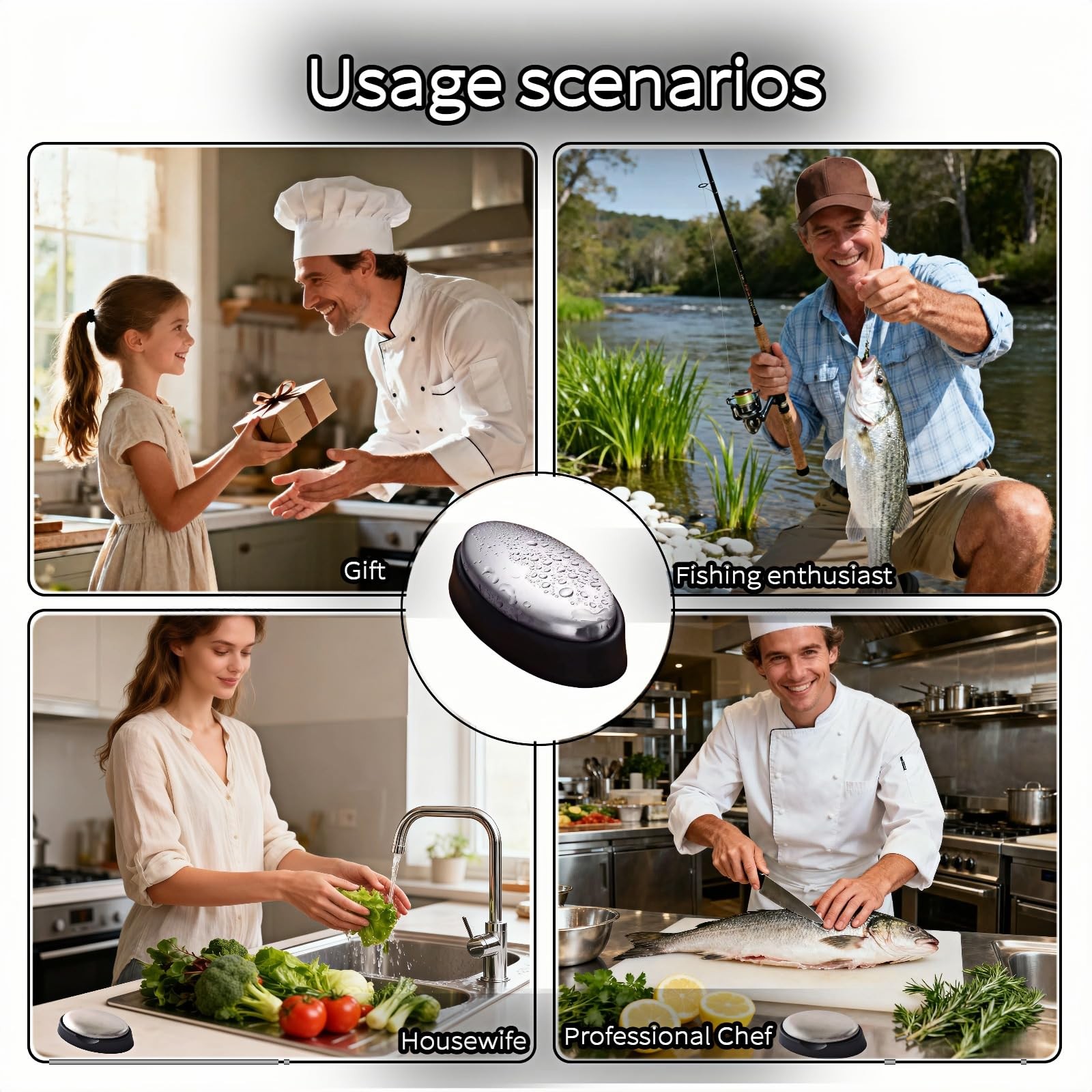 Stainless Steel Soap Bar for Hands – Odor Eliminator for Garlic, Onion, Fish …