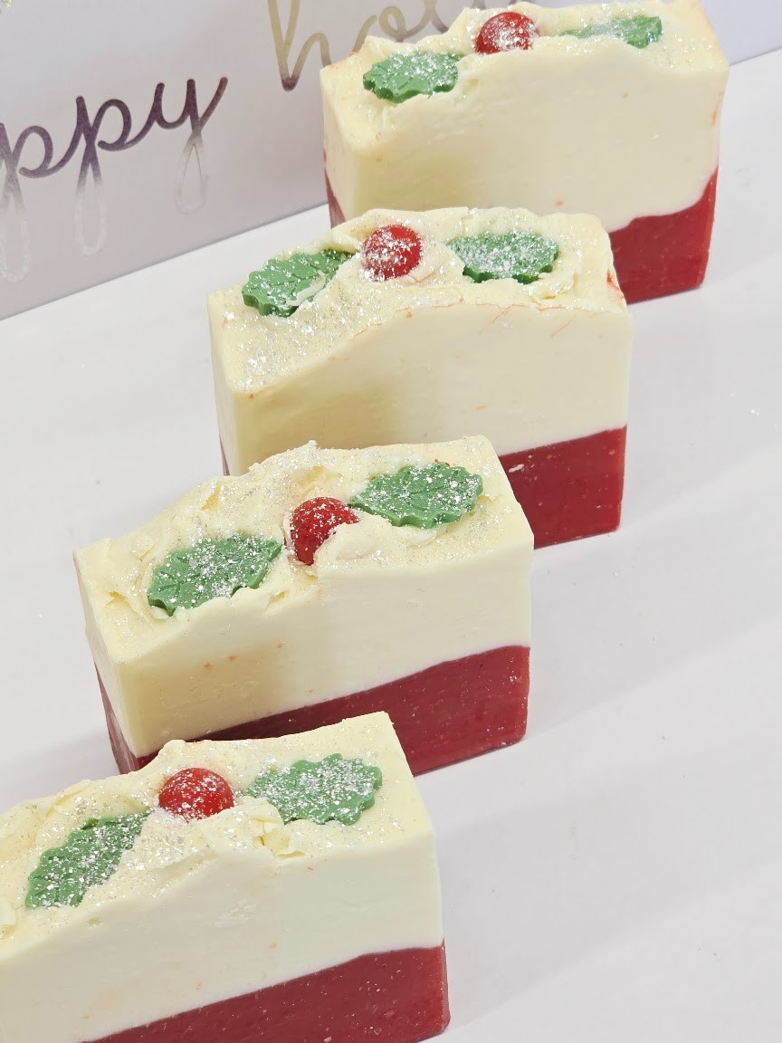 Winterberry Scented soap bar Holiday christmas Soap handmade