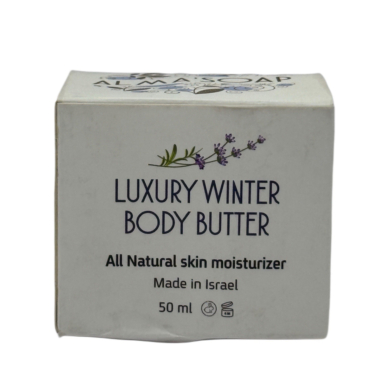 Alma’s Soap Luxury Winter Body Butter 50ml Vanilla Lavender Israel ~ NIB