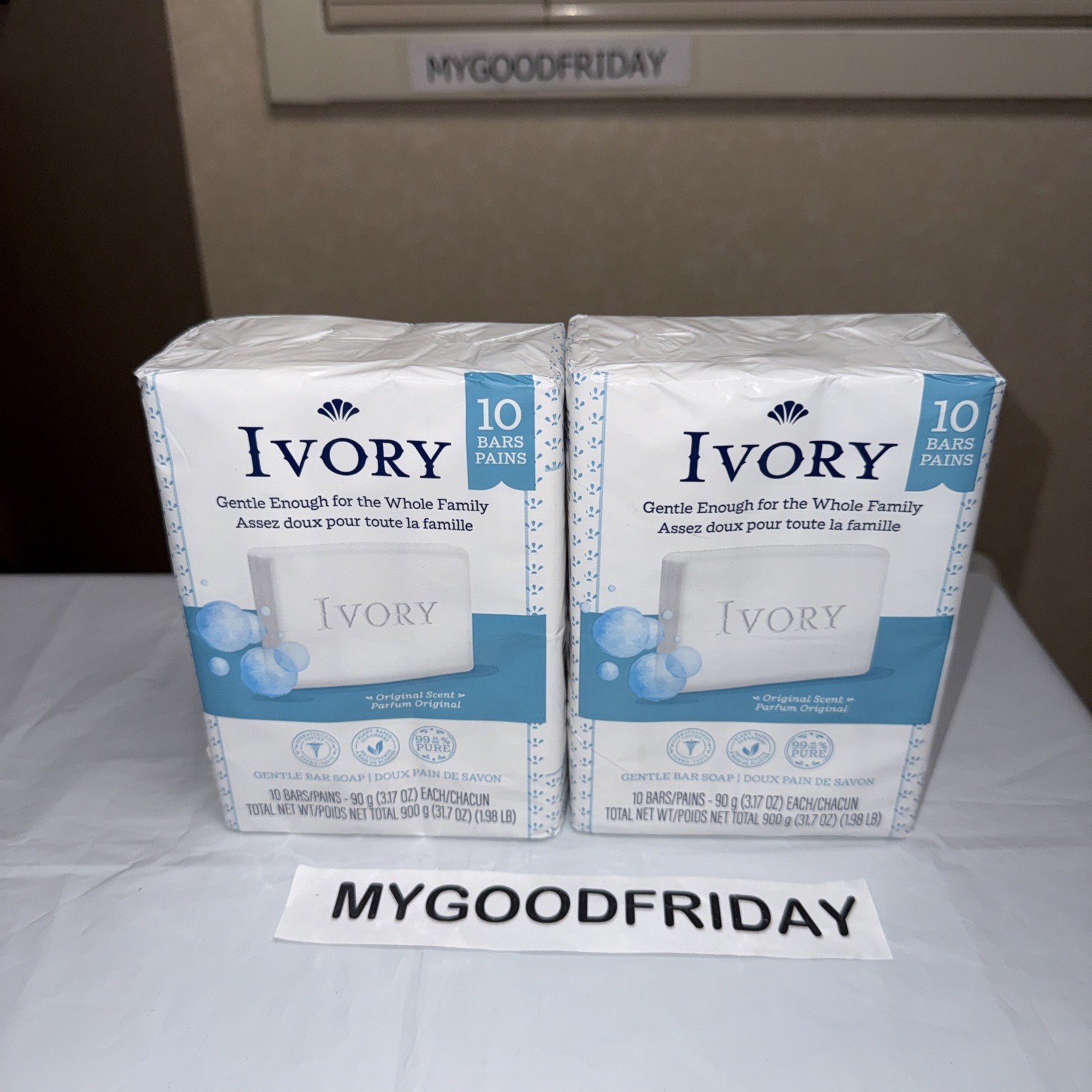 Ivory Bar Soap Original Scent- 20 count Sealed Pack (10 Pack Each)