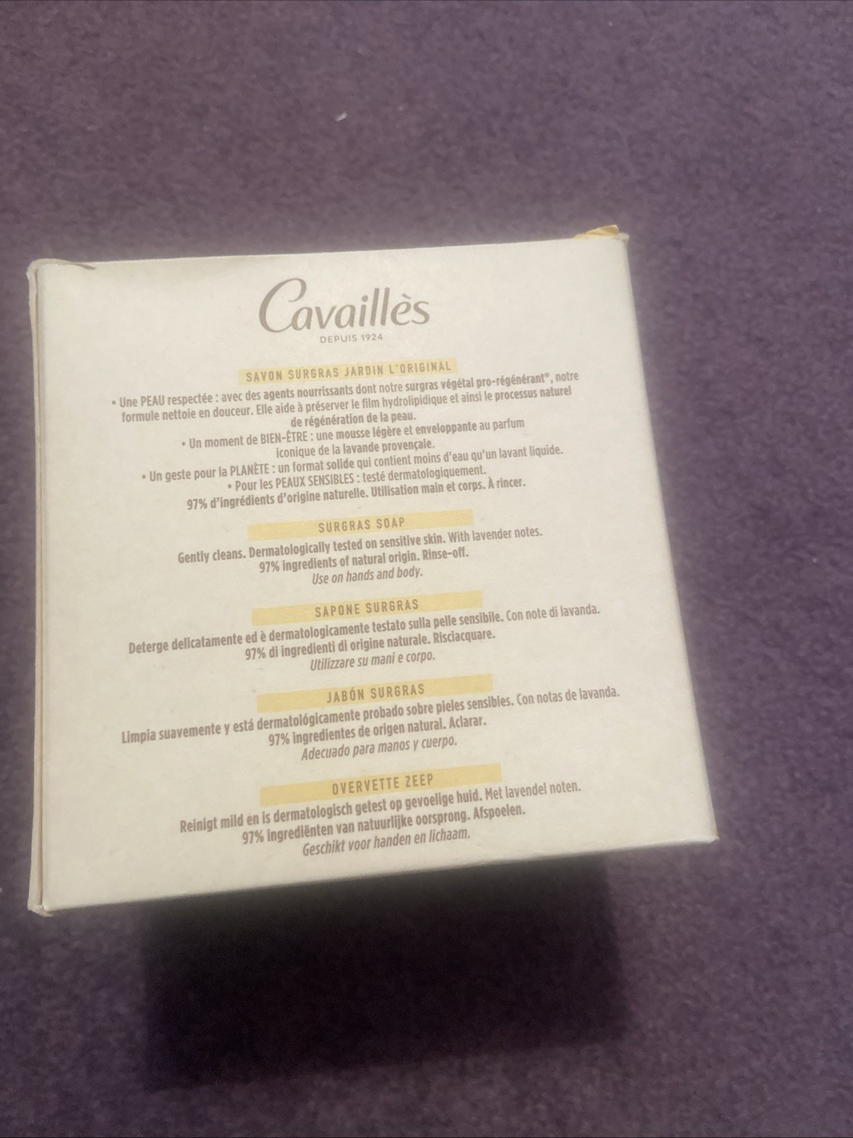 Lot ROGE CAVAILLES L’Original Sensitive Skin 200g x 3 Soap NEW