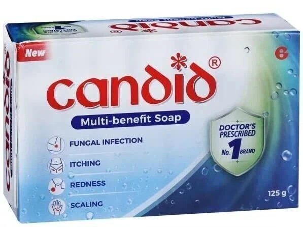 2 x Candid Antifungal Soap Medicated Anti-fungal Bathing Bar 125g each