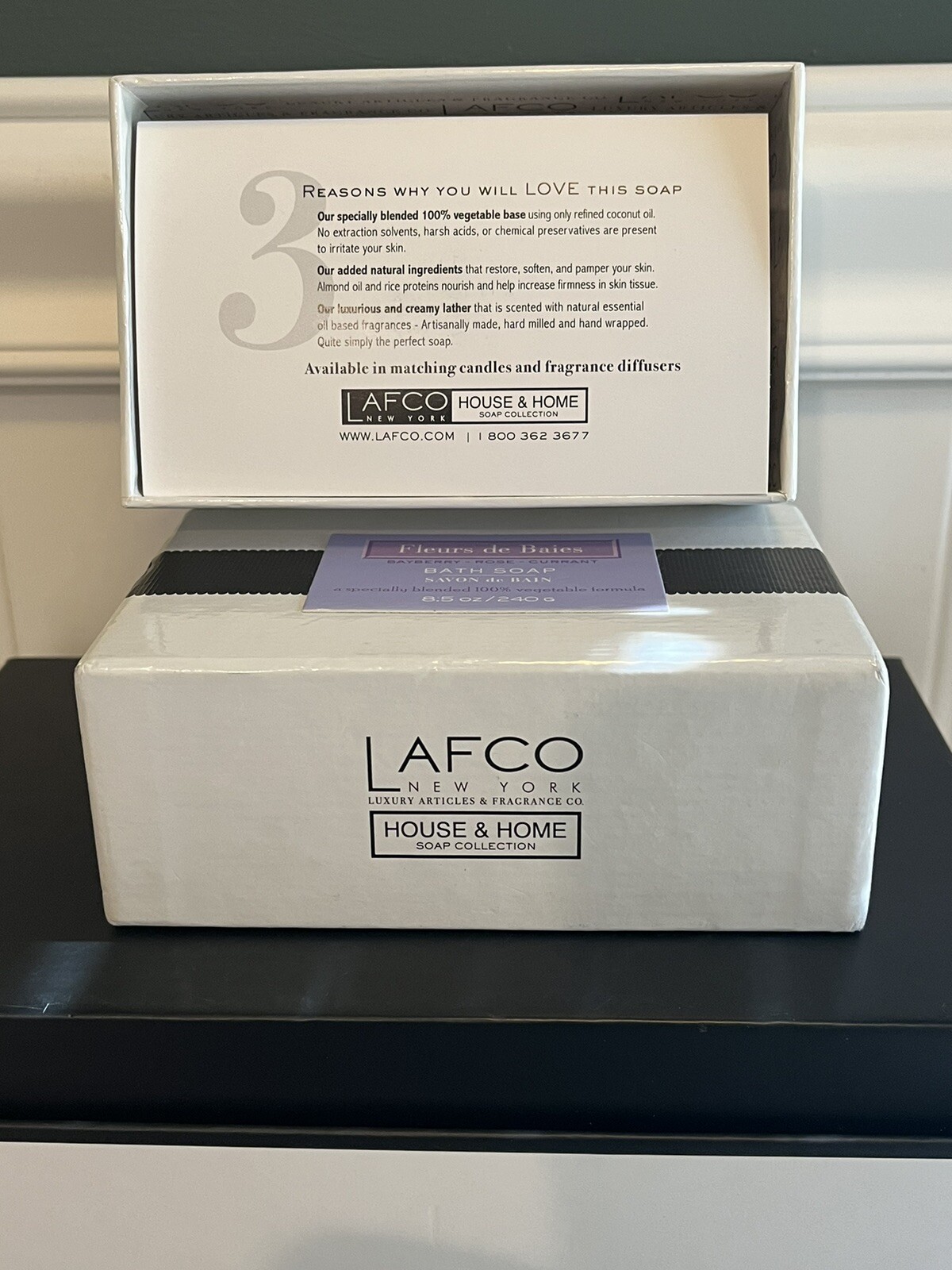 LAFCO Fleurs de Baies BATH SOAP (BAYBERRY/ROSE/CURRANT) BNIB 8.5 oz/24g FreeShip