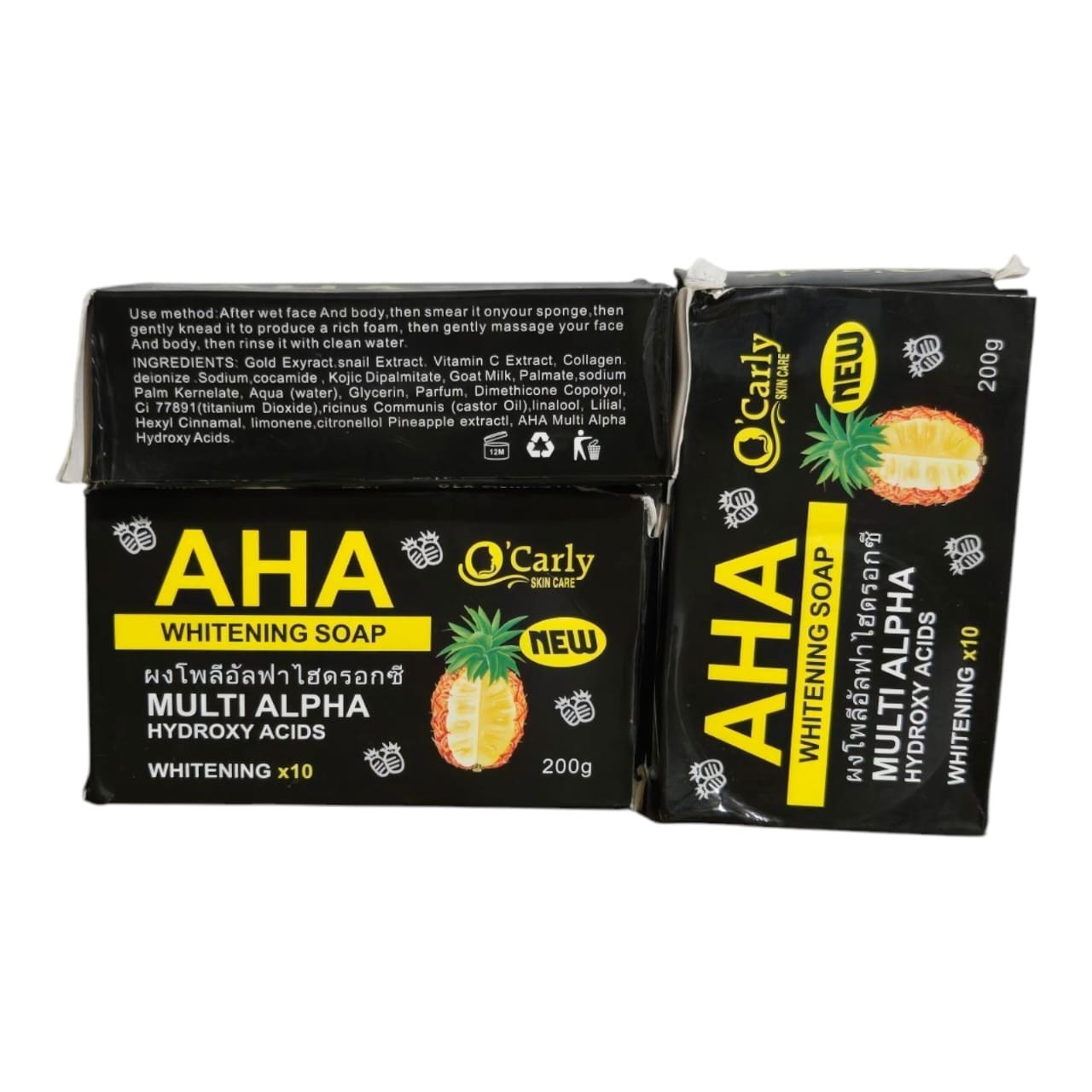 O’carly Aha Multi Aha Soap 200g Each 3pieces