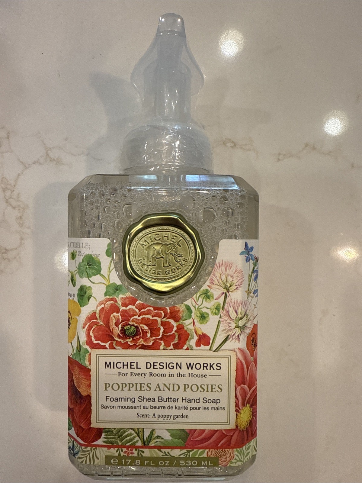 Michel Design Works Poppies And Posies SHEA BUTTER FOAMING HAND SOAP 17.8 Oz