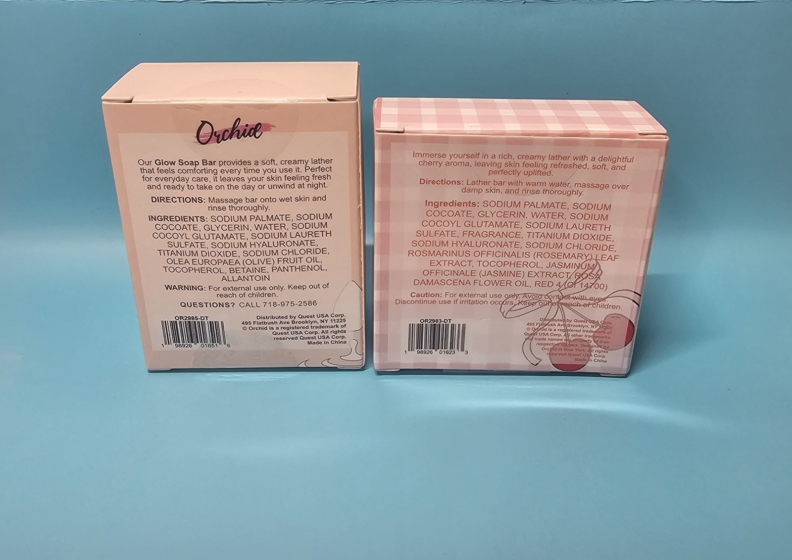 Orchid Cleansing Glow Bar & Cleansing Cherry Body Wash Bar