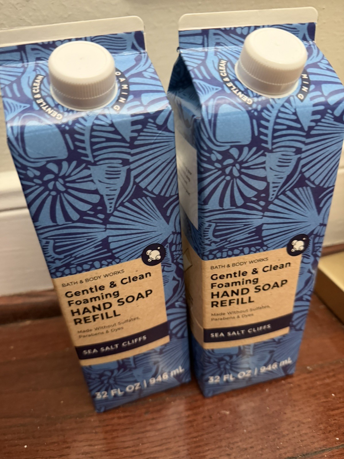 ONE BATH & BODY WORKS SEA SALT CLIFFS RARE FOAMING HAND SOAP REFILL 32oz