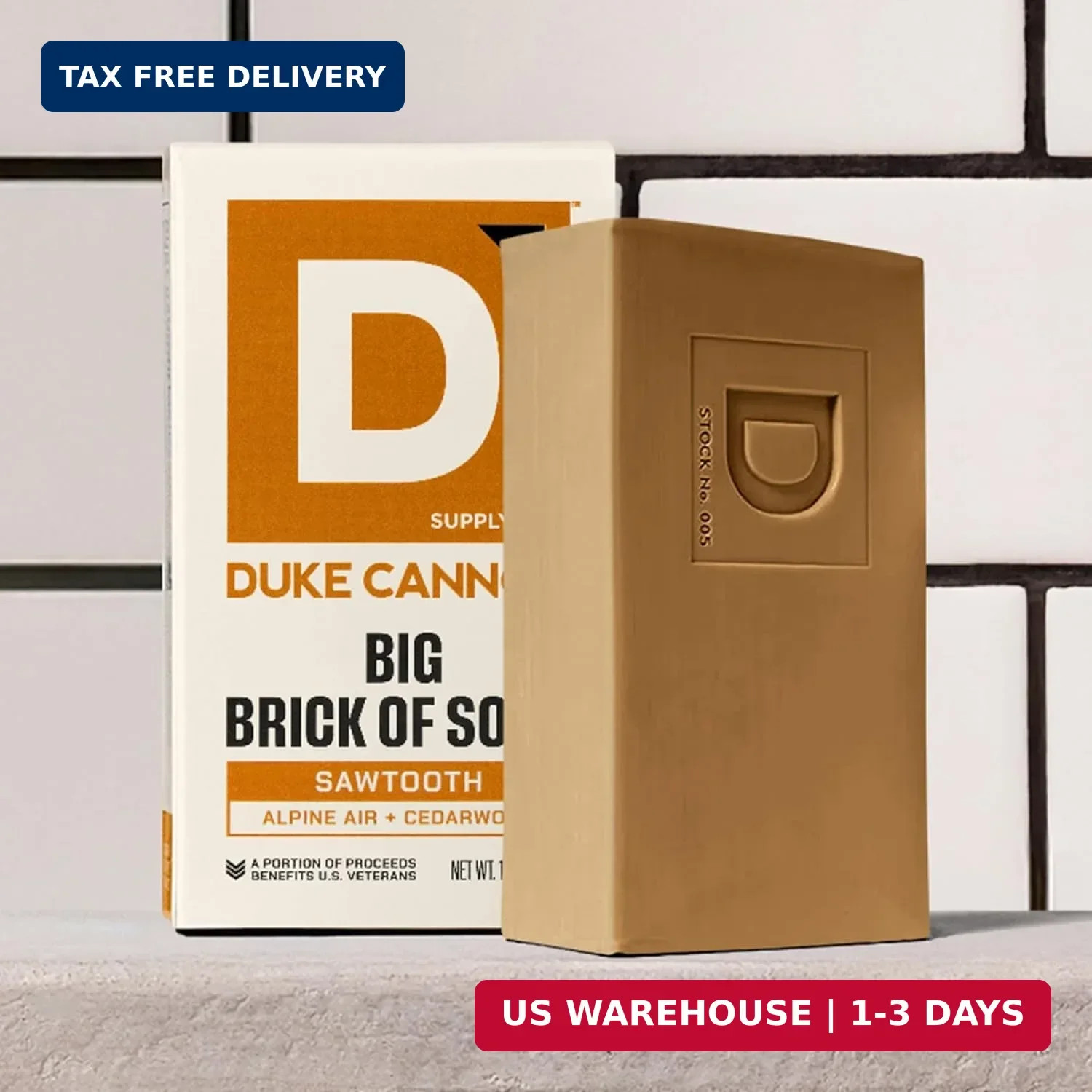 Duke Cannon Supply Co. Extra Large Bar Soap – Men’s Natural Bar Soap with Mascul
