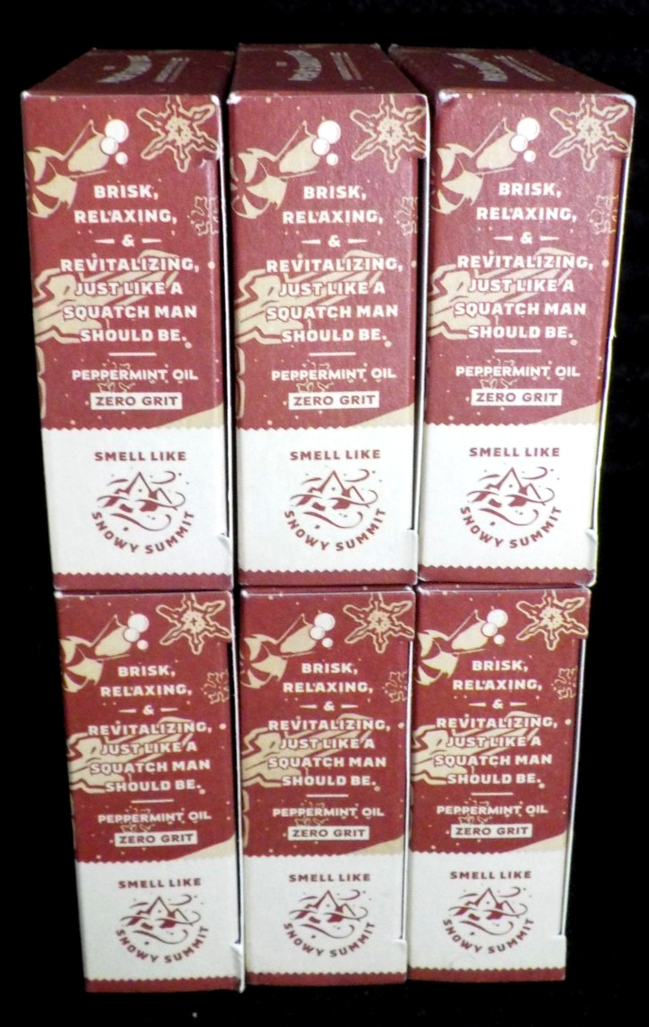 6 pk DR. SQUATCH Men’s Natural SOAP FROSTY PEPPERMINT 5 oz Limited Edition L@@K!