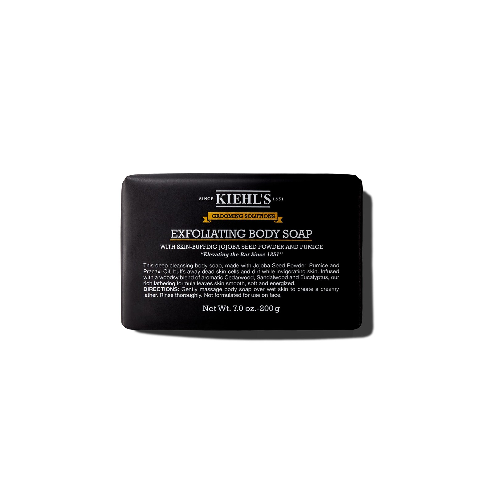 Kiehl’s Grooming Solutions Exfoliating Body Bar Soap, 7 Ounce (Pack of 1)