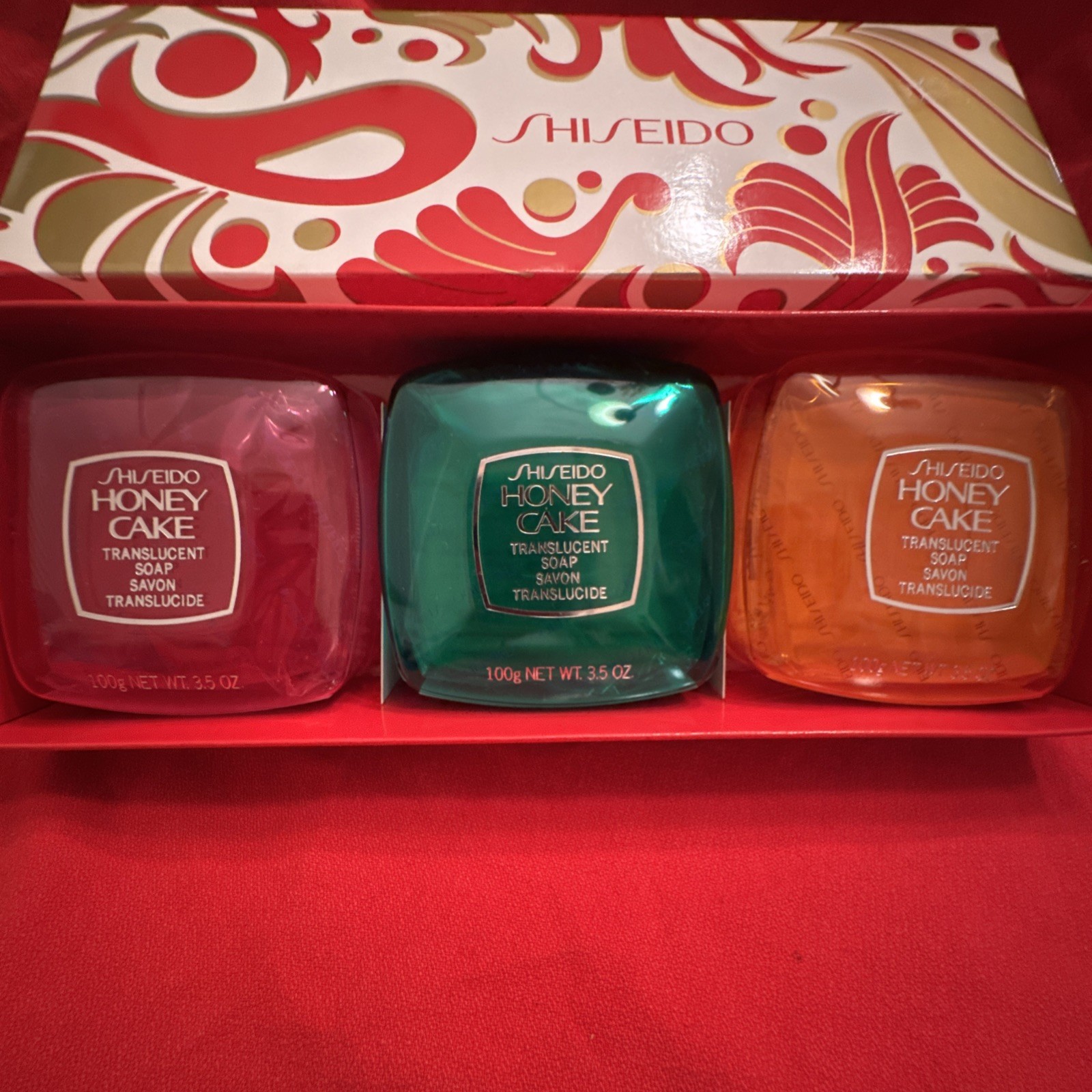Shiseido three Honey Cake Translucent Soap In a box