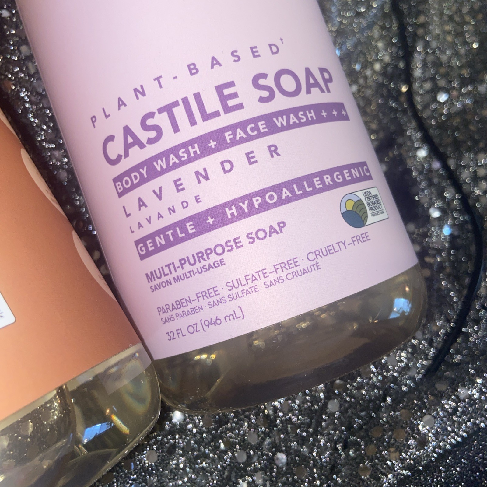 Lot Of 3 Dr.Natural Plant Based Castile Soap 32 Oz Body&face Almond Vanilla& Lav