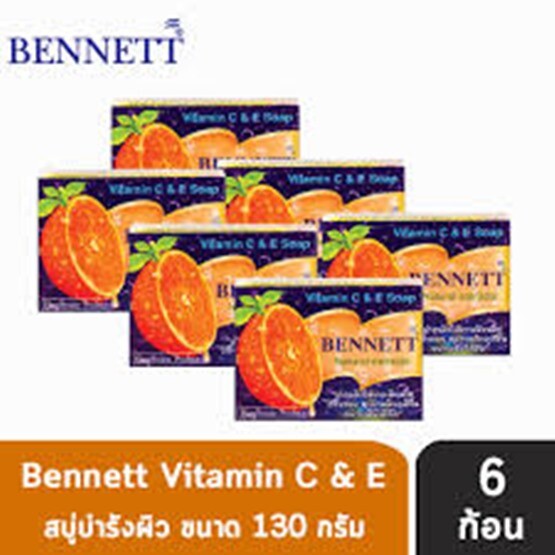 12×130 g Bennett Soap Vitamin C& E Natural Extracts Acne Aid Anti-Aging Skin