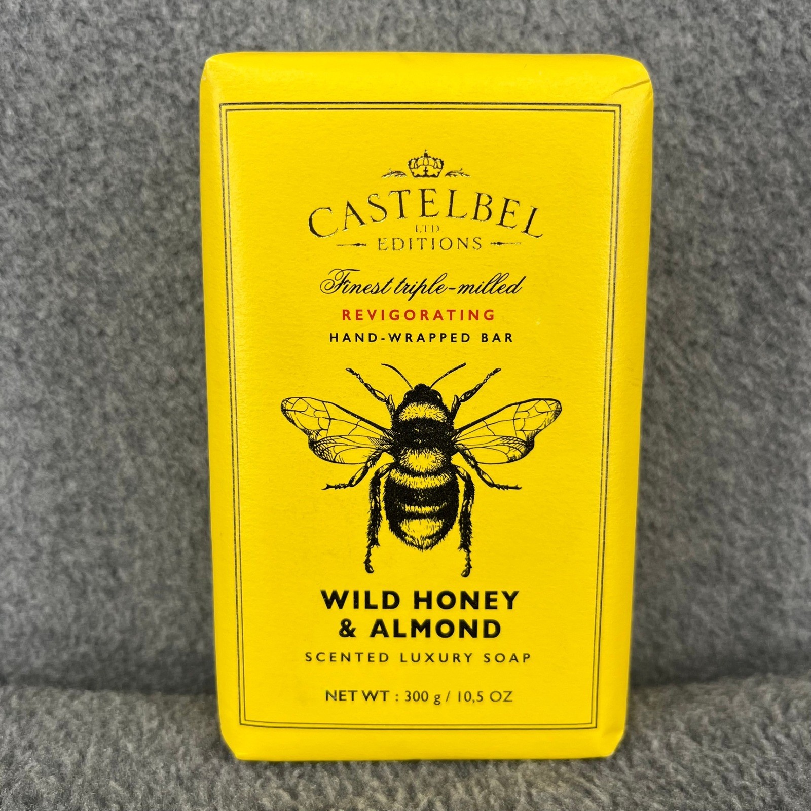 2x Castelbel Soap Yellow Wild Honey & Almond Triple Milled Luxury Bars 10.5 oz
