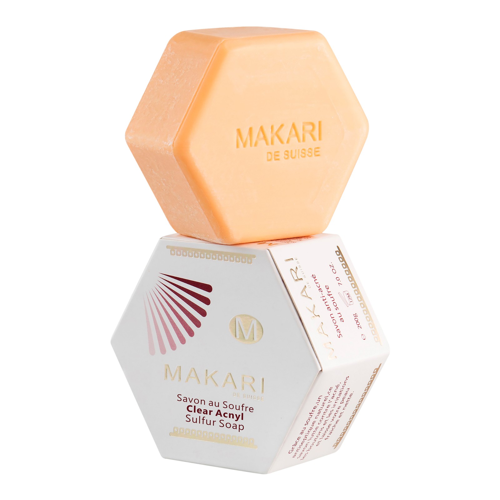3 Pack Sulfur Soap Clear Acnyl by Makari for Women – 7 oz Soap