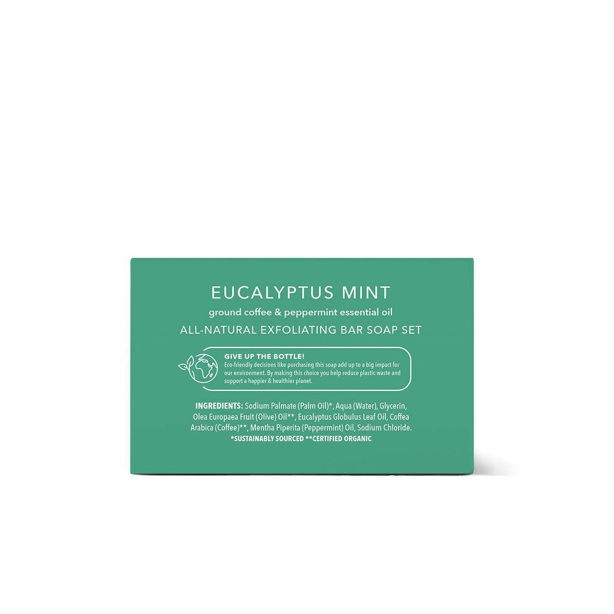 Olivia Care Travel Eucalyptus Mint Exfoliating Bar SoapSet1.7oz/5ct:Moisturizing