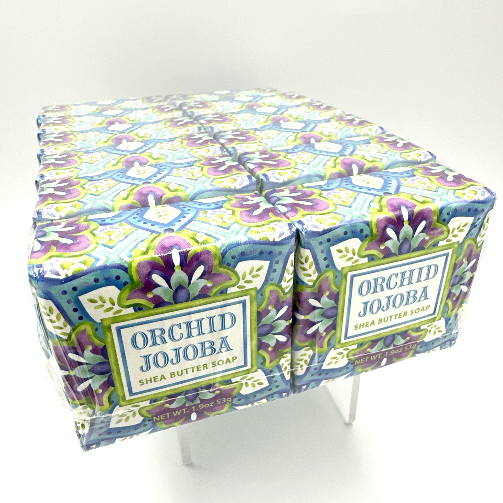 Greenwich Bay Orchid Jojoba Shea Butter Soap Lot Of 12 Bars/1.9oz Each