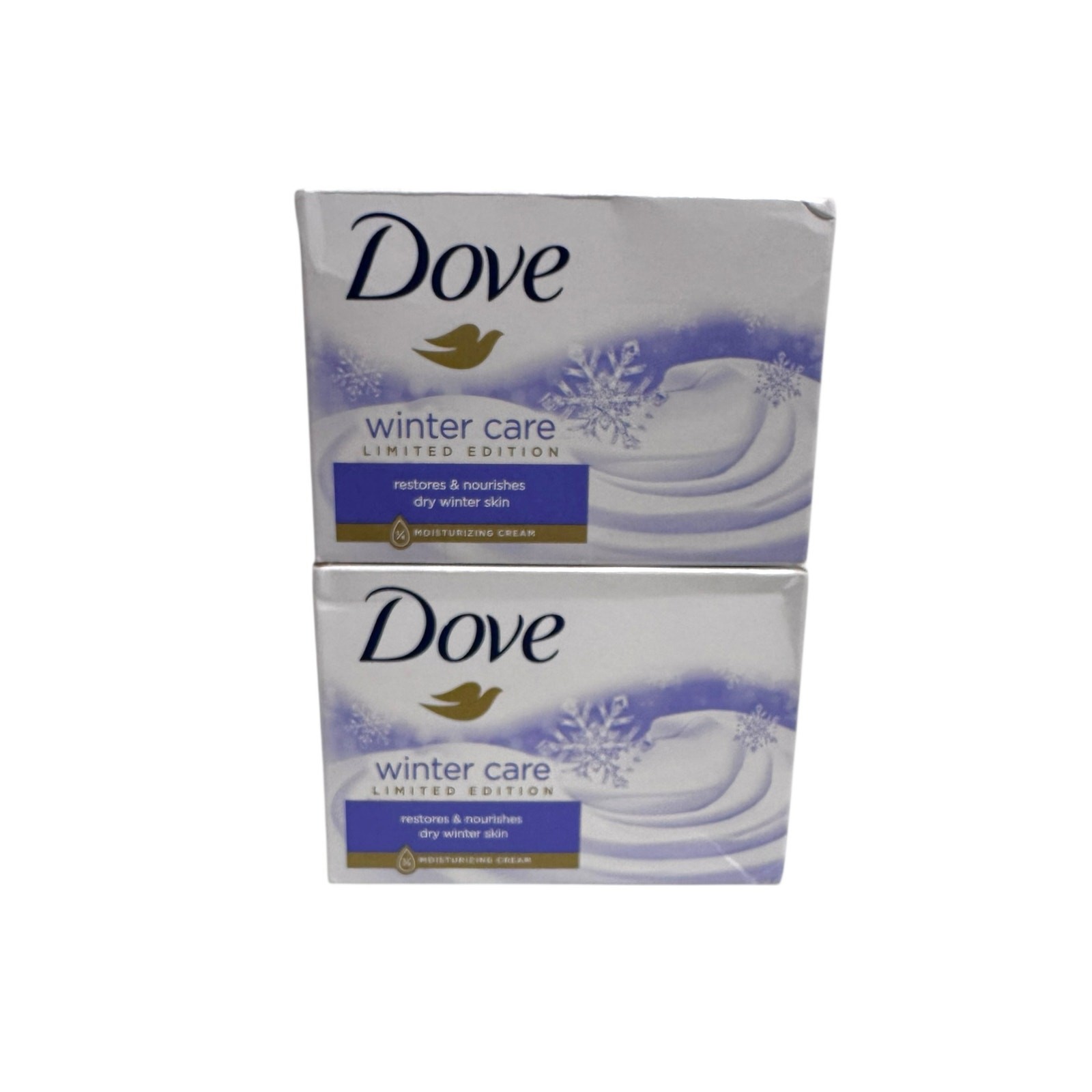 Dove WINTER CARE 1/4 moisturizing Cream Beauty Bar Soap 3.75 oz X2 NIB – HTF