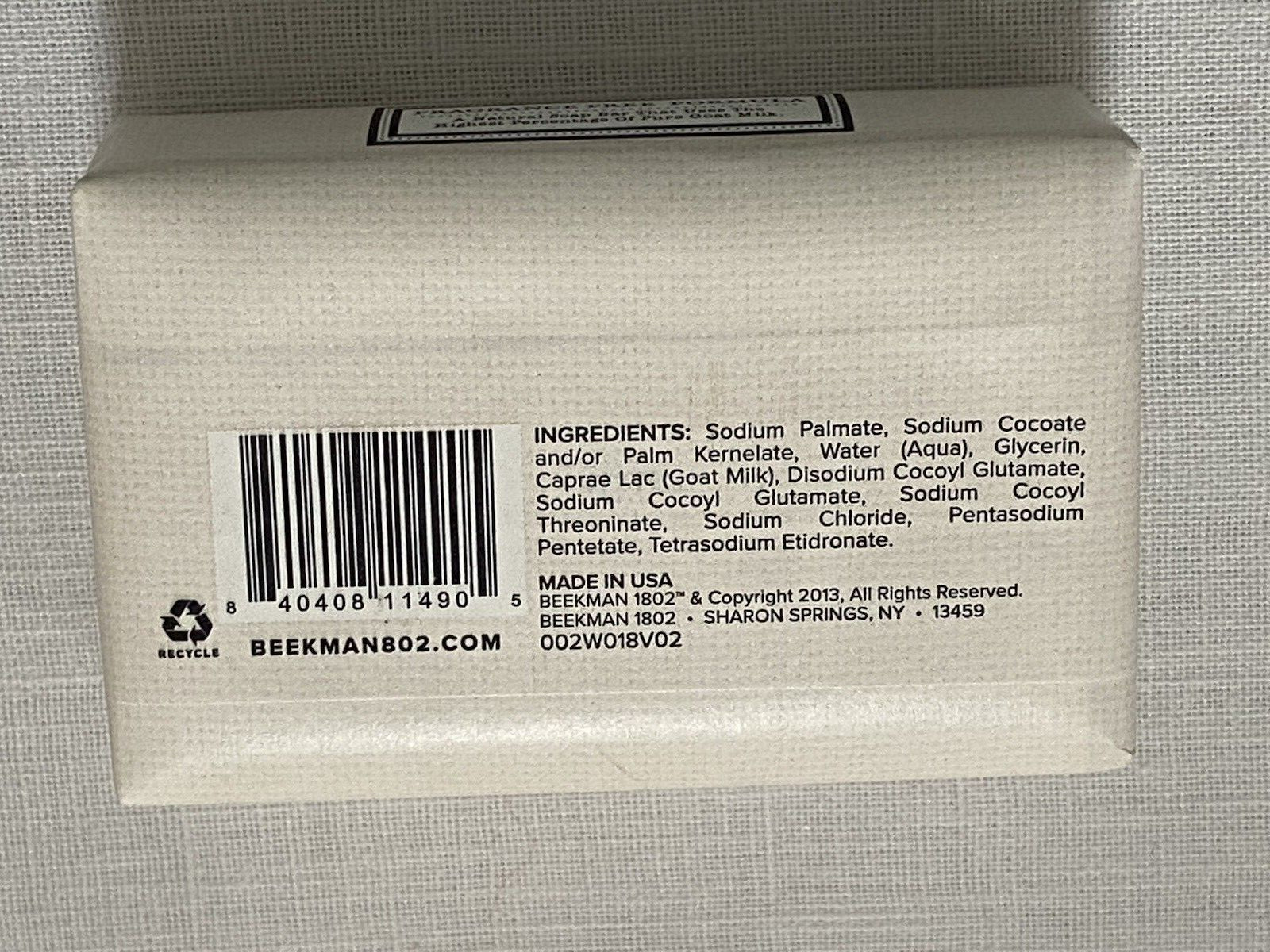 3 Beekman 1802 Goat Milk Soap 3.5oz Bars Bundle Gift Box Pure Honey Grape Shine