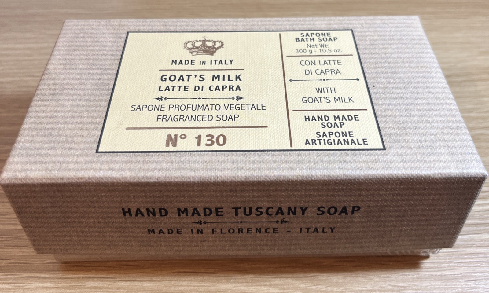 Sapone Profumato Vegetable Fragranced Soap Hand Made in Italy Goat’s Milk