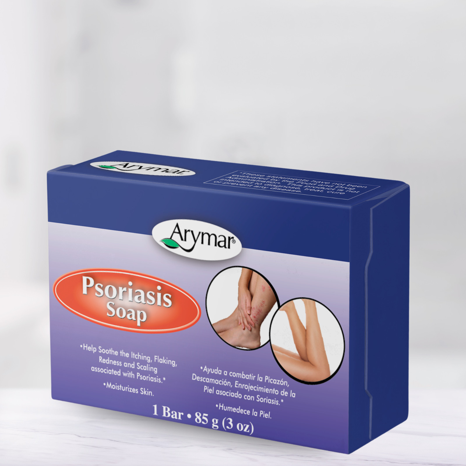 Arymar Psoriasis Soap 3 oz – Soothes Itching, Flaking & Redness, Packs 1-25