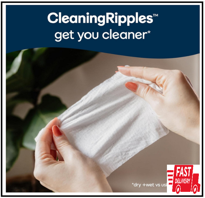 Cottonelle FreshFeel Flushable Wet Wipes for Adults and Kids, 8 Flip-Top Packs