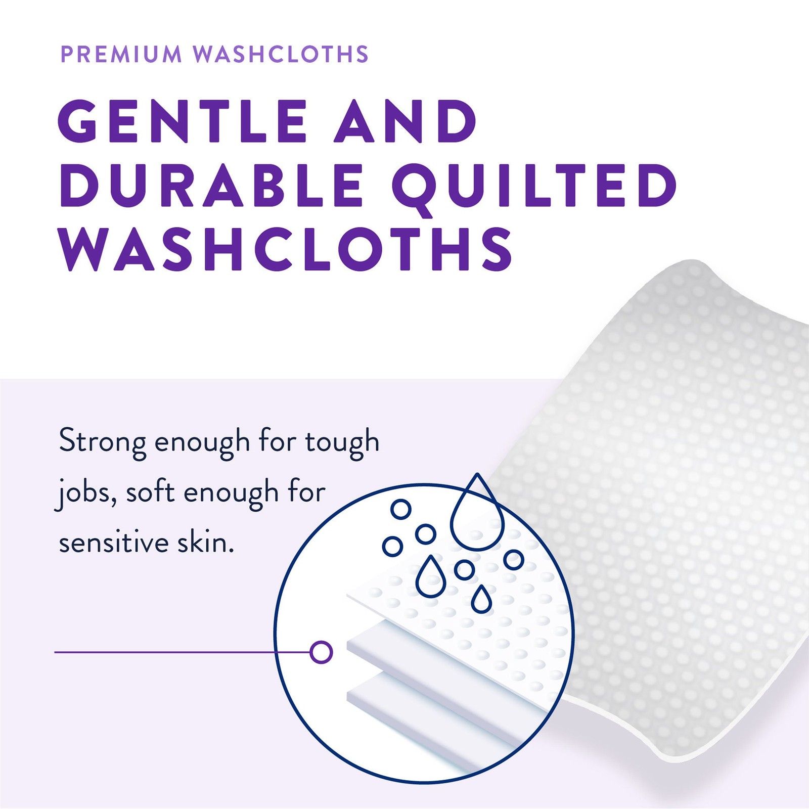 Prevail Adult Wipe or Washcloth 8 x 12″ 576 Wipes