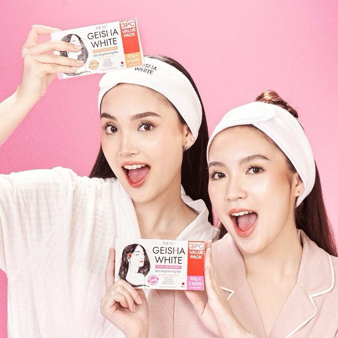 1 Box Geisha White INTENSE skin Brightening&Lightening Soap SCAR&BLEMISH💯👌✨️✅
