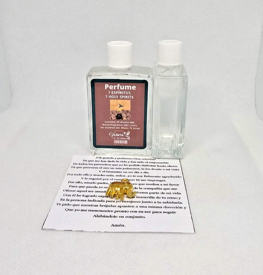 PERFUME 7 ESPIRITUS / 7 SPIRITS ATRAE DINERO SUERTE RAPIDA FORTUNA AMOR 1PC