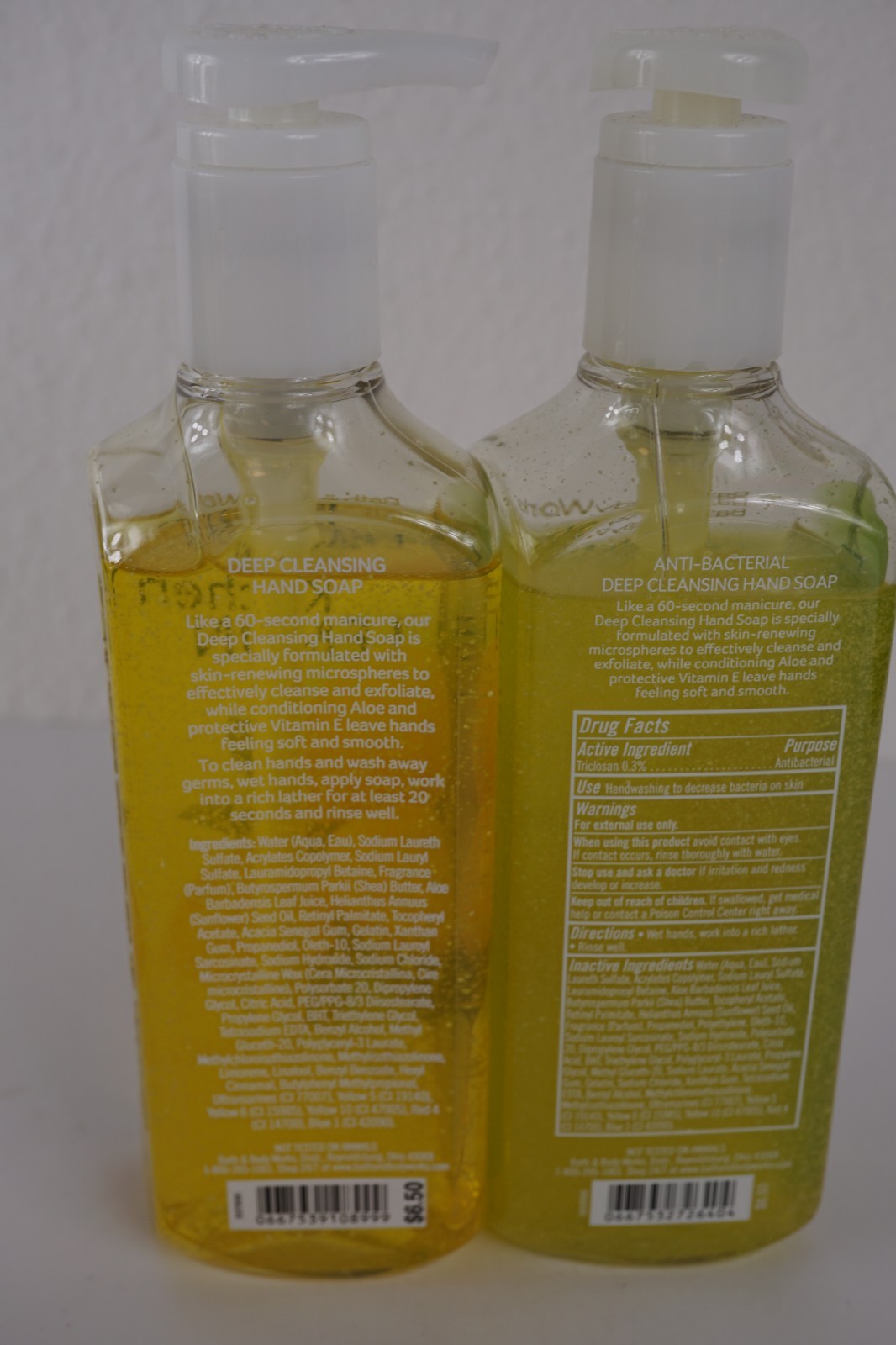 2 BATH & BODY WORKS KITCHEN LEMON DEEP CLEANSING GEL HAND SOAP