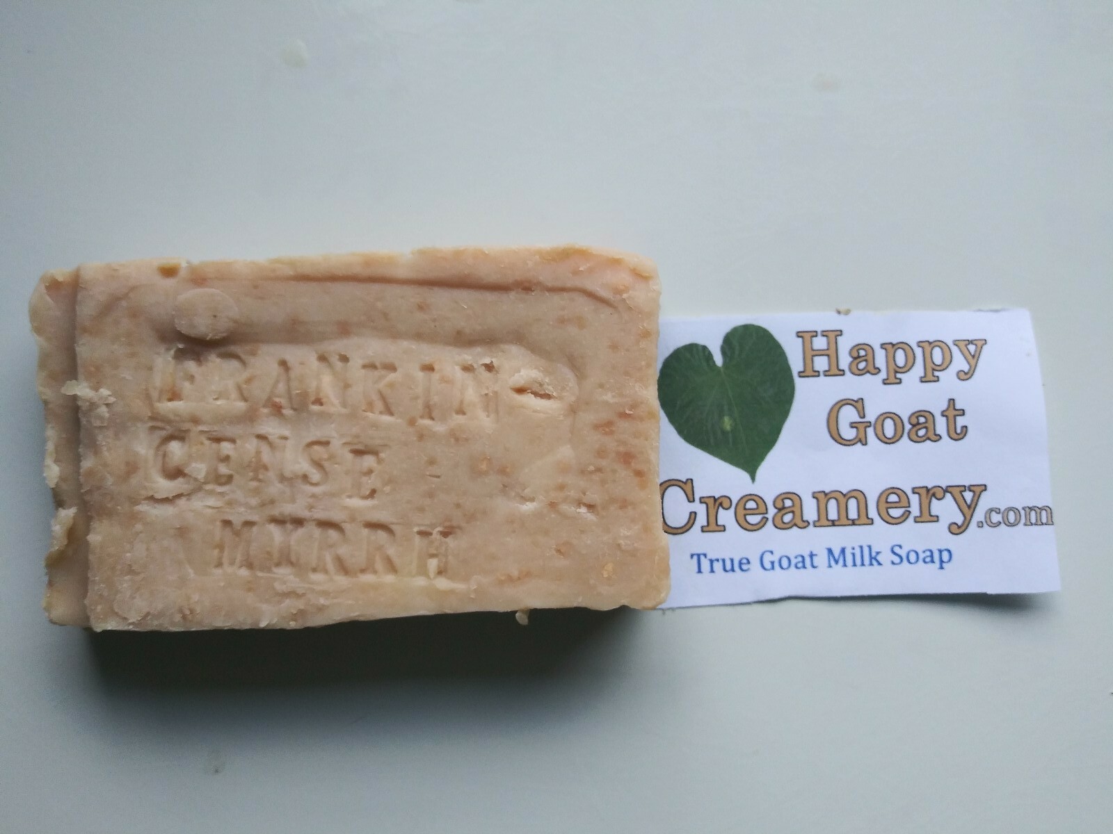 10 BARS GOAT MILK SOAP HAPPY GOAT CREAMERY FRANKINCENSE MYRRH & SHEA BUTTER