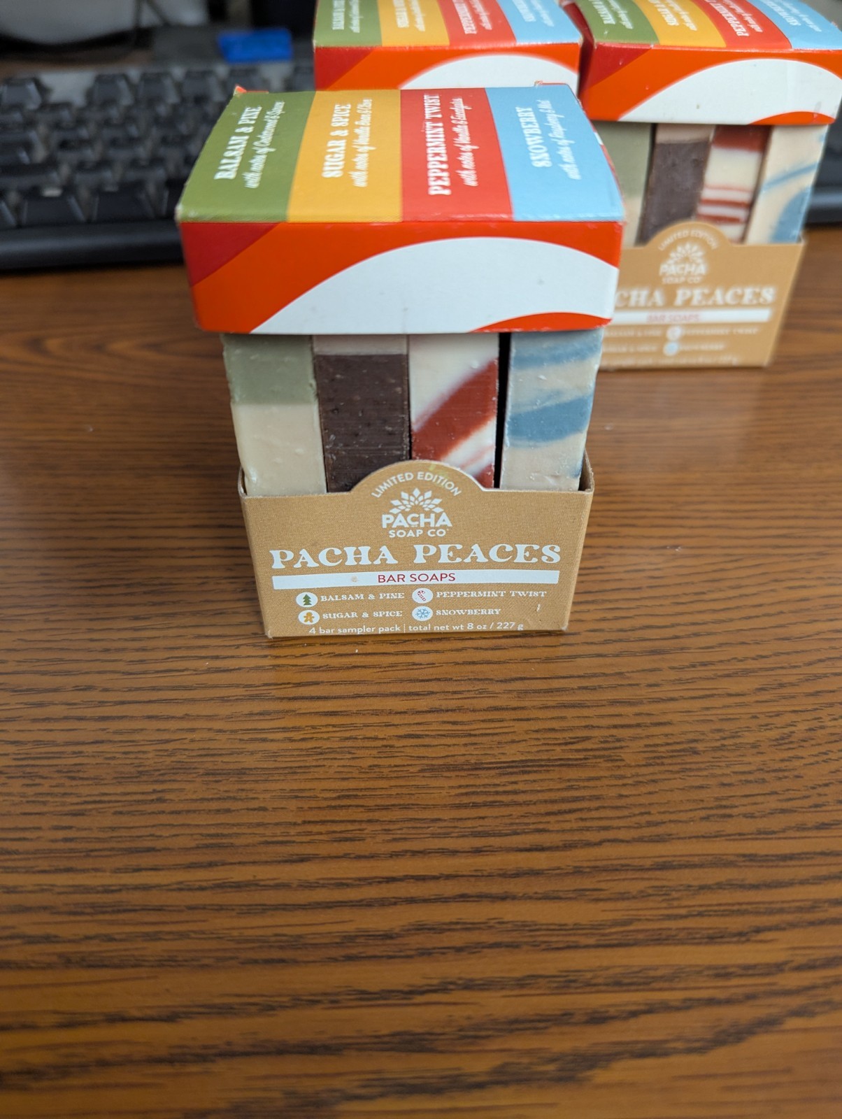 LOT OF 3-4 PACKS PACHA SOAP CO PACHA PEACES BAR SOAPS = 12 BAR SOAPS TOTAL
