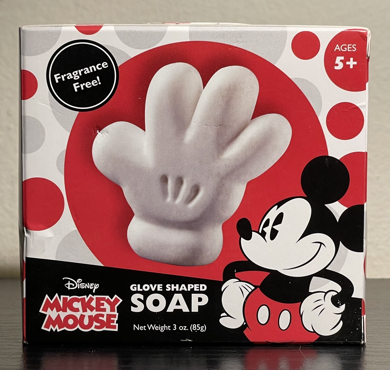 Disney Mickey Mouse White Glove Hand Shaped Soap Fragrance Free NEW in Box