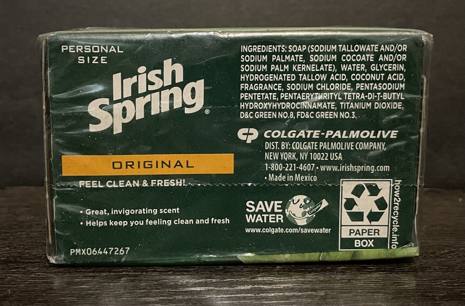 Irish Spring Original Scent Bar Soap 3.2 oz 1 Pack Of 2 Brand New & Sealed NOS