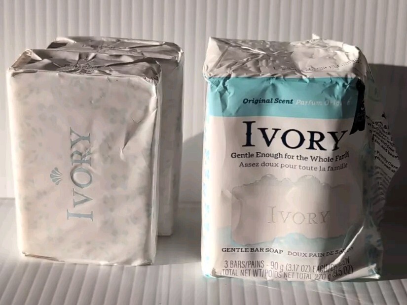 Ivory Bar Soap, Original Scent, 4 Count, 3.17 Ounce, White