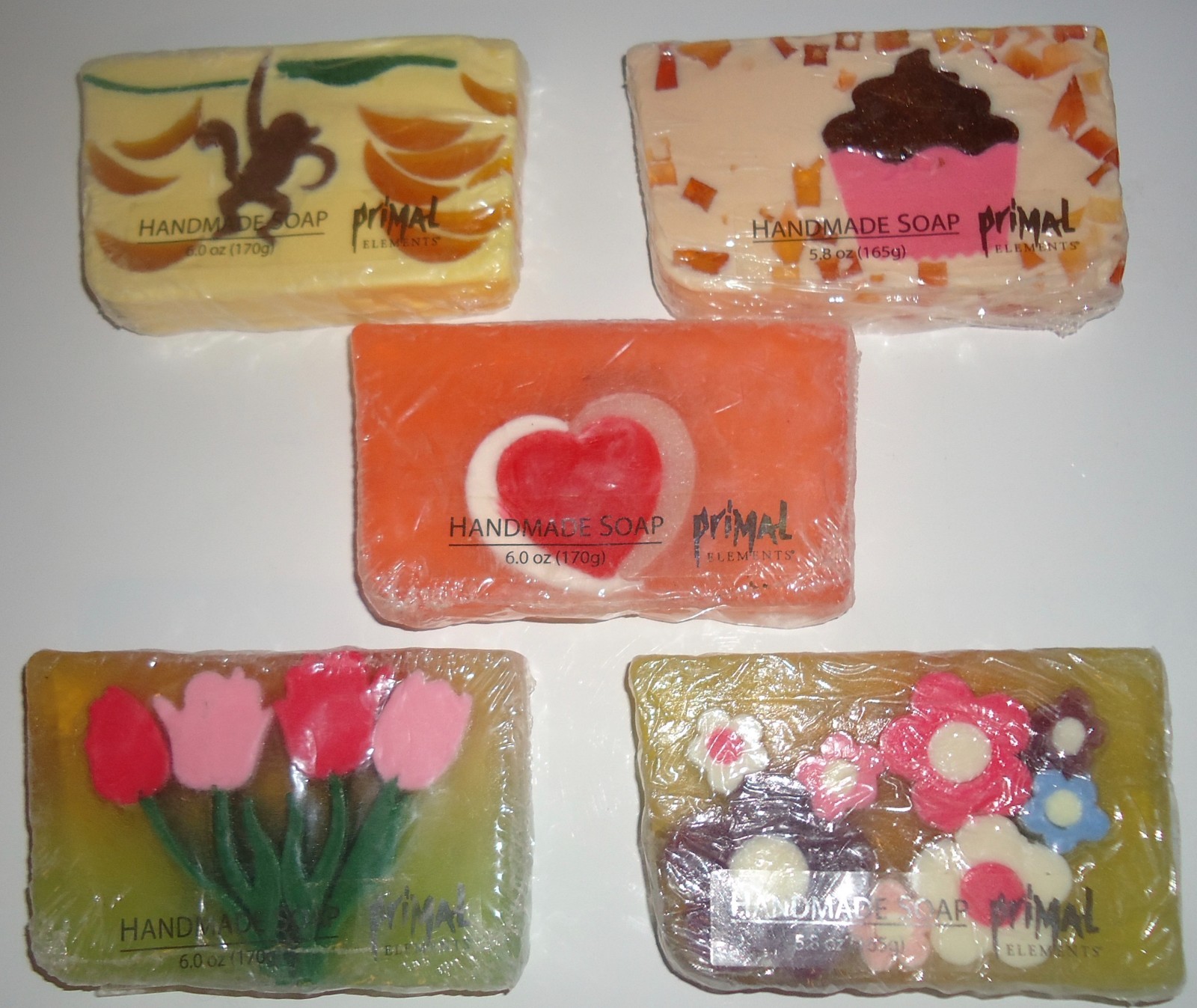 5 Primal Elements 6 oz. soap bars