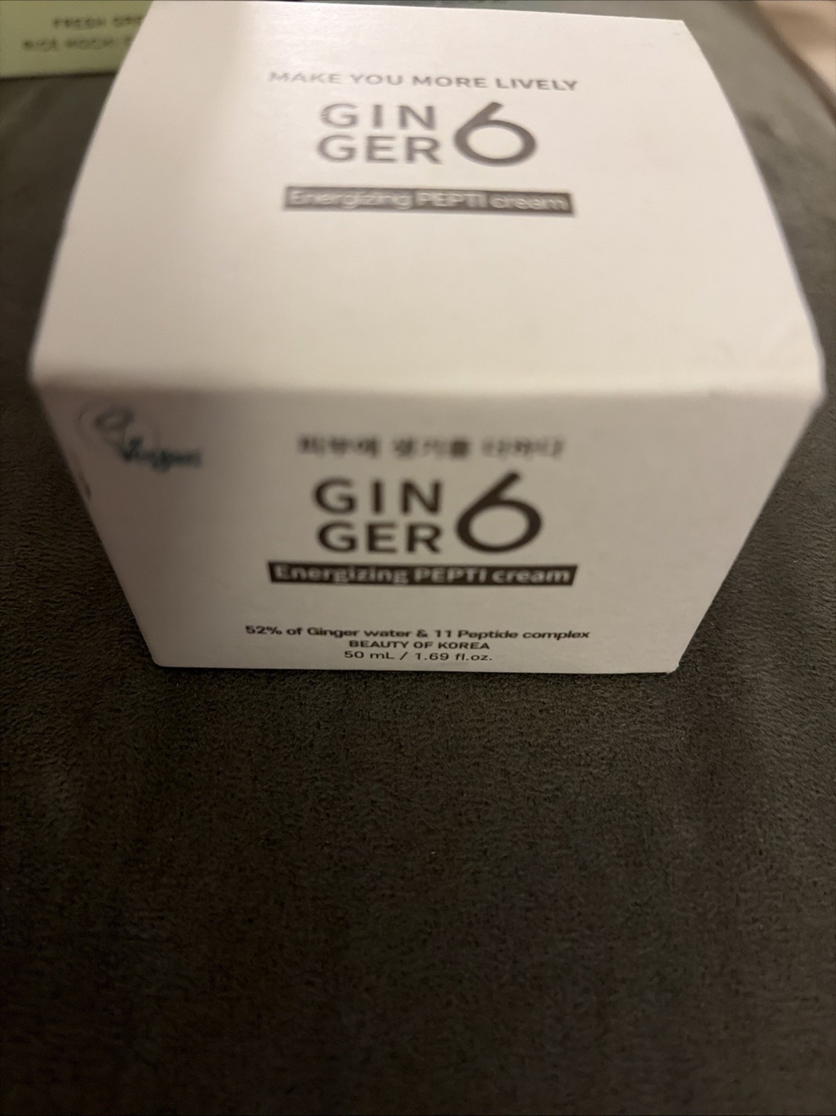 GINGER6 Energizing Peptide Cream Anti-Aging Firming Facial Moisturizer