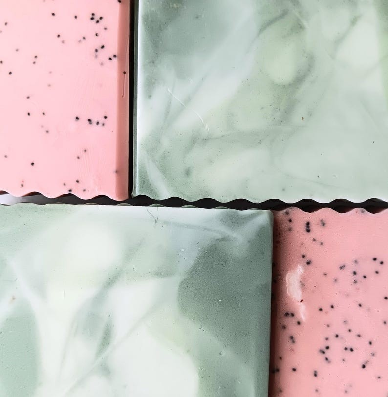 Watermelon Wildflower Handmade Goat’s Milk Soap | Poppy Seed Watermelon Seed Oil
