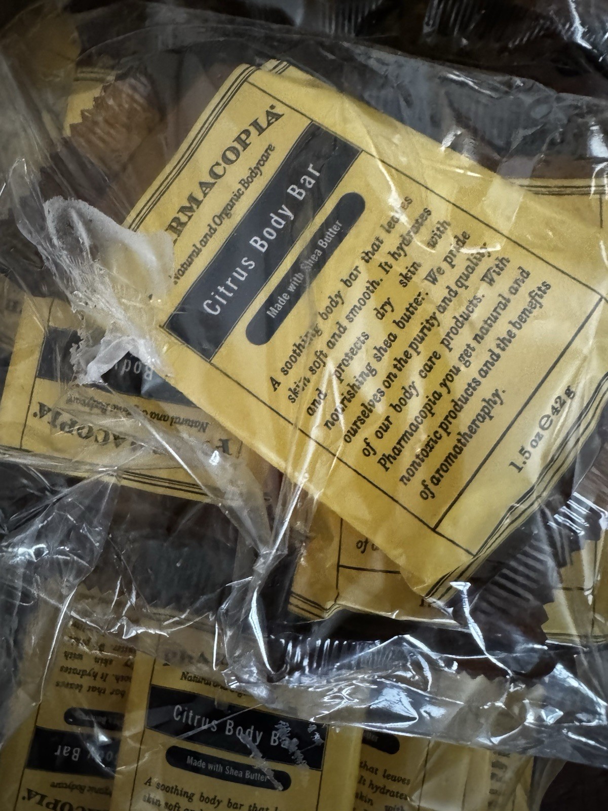 Pharmacopia Citrus Body Bar Aromatic Soap, 1.5 oz Travel Size, LOT OF 42 BARS